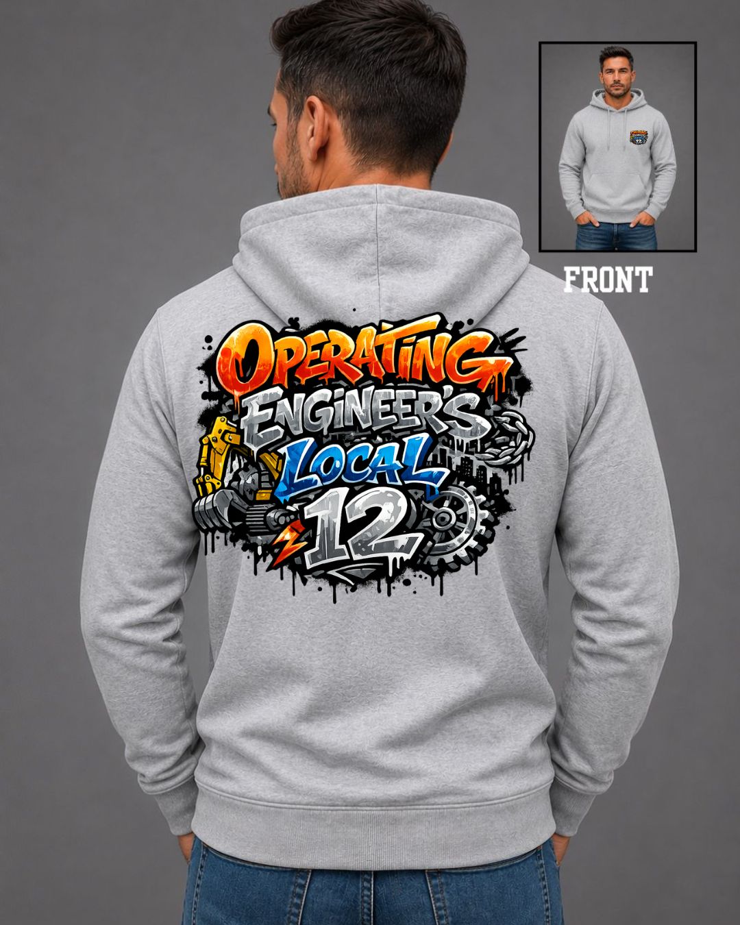 OE Graffiti Zip-Up Hoodie