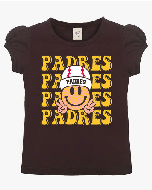 Padres Stacked Smiley Face Youth T-Shirt