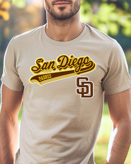 San Diego Padres SD Men's Gildan Ultra T-Shirt