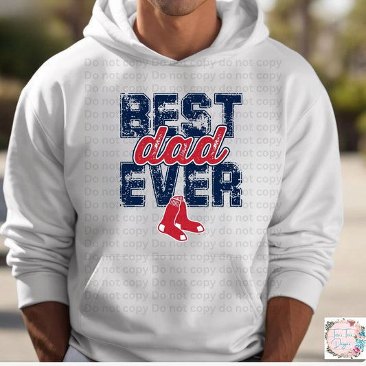 Best Dad Ever Boston Red Sox Hoodie