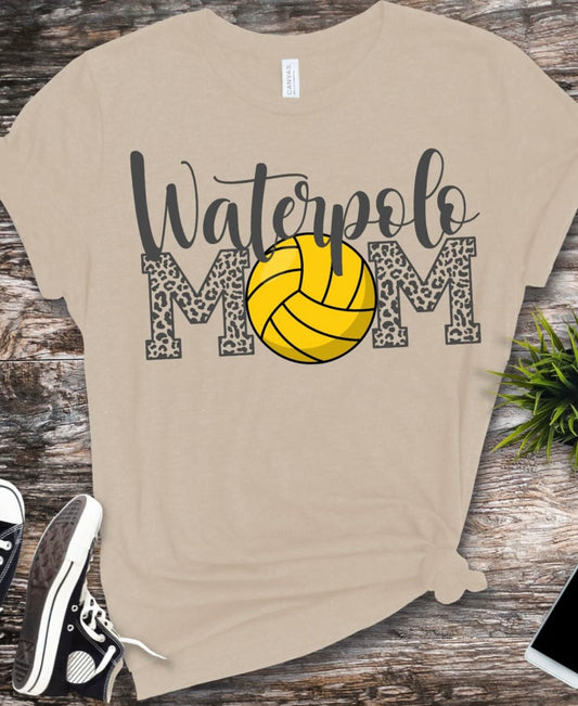 Water Polo Mom Cheetah T-Shirt