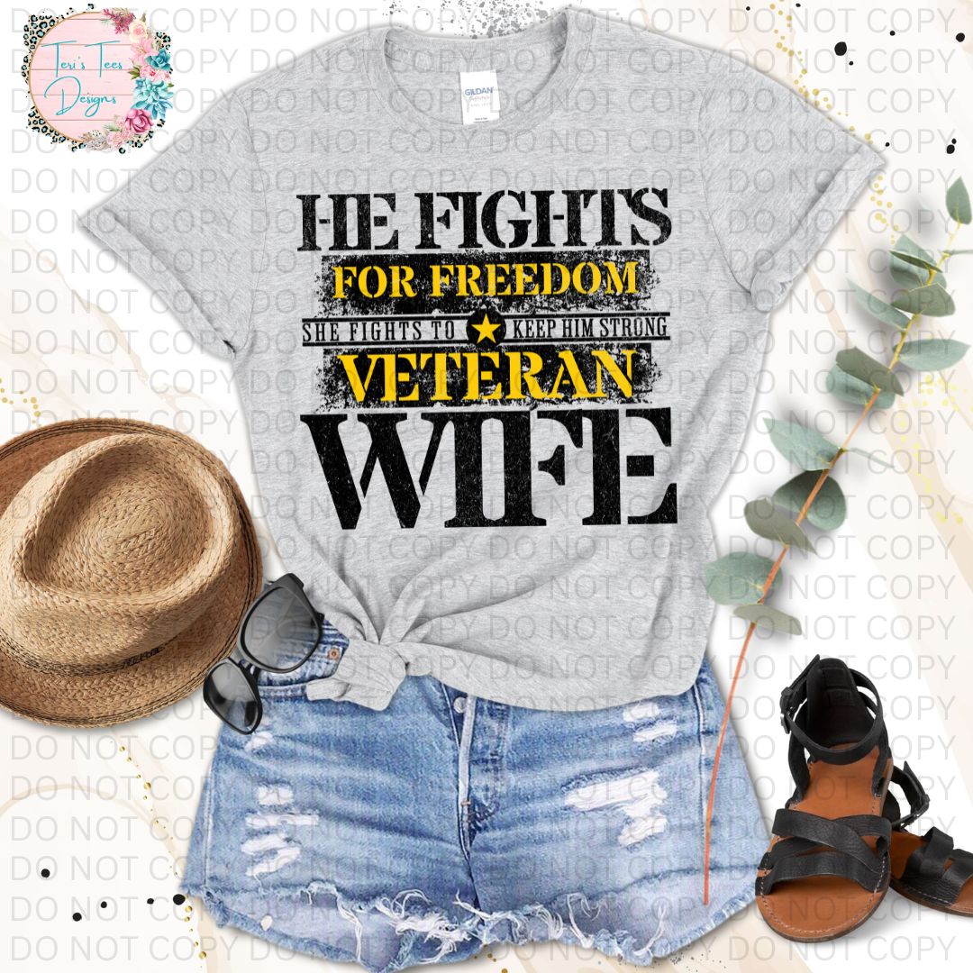He Fights For Freedom She Fights To Keep Him Strong Veteran Wife