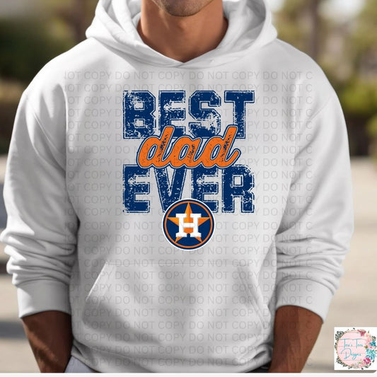 Best Dad Ever Houston Astros Hoodie
