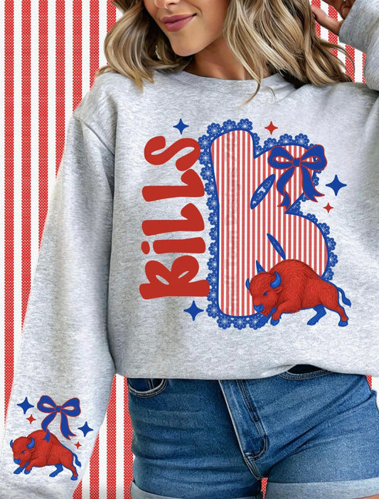 Buffalo Bills Seersucker with sleeve accent