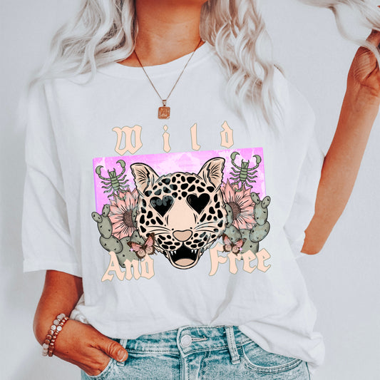 Wild and Free T-Shirt on Comfort Colors