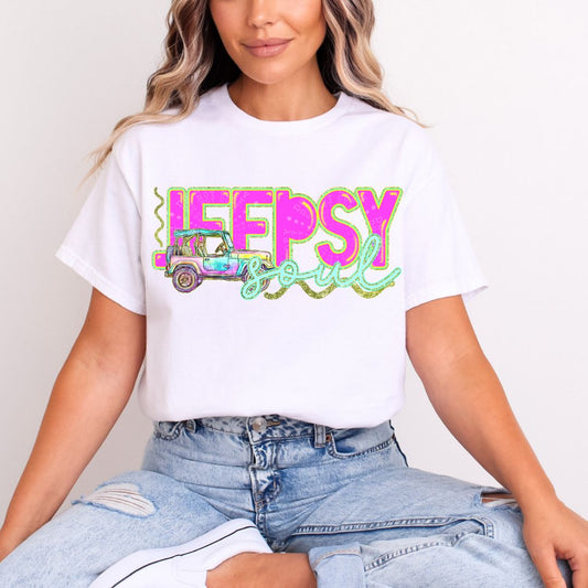 Jeepsy Soul on Comfort Colors T-Shirt