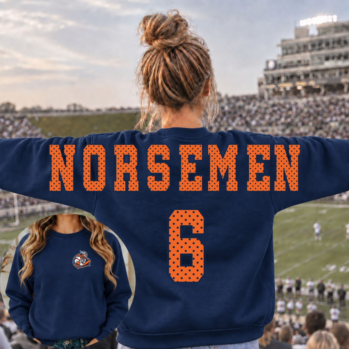 Valhalla Norsemen with Mascot Stretched Crew