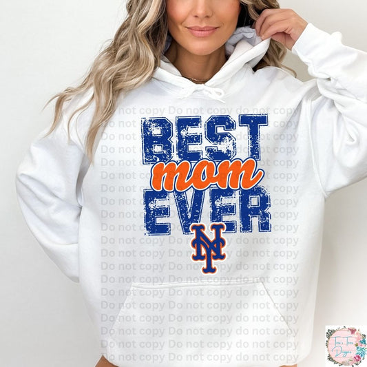 Best Mom Ever New York Mets Hoodei