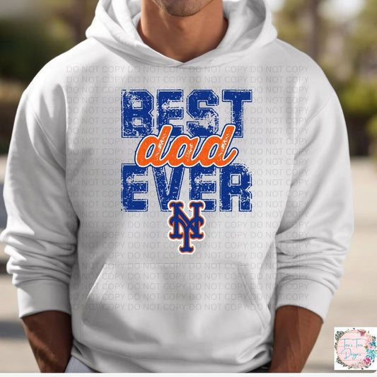Best Dad Ever New York Mets Hoodie