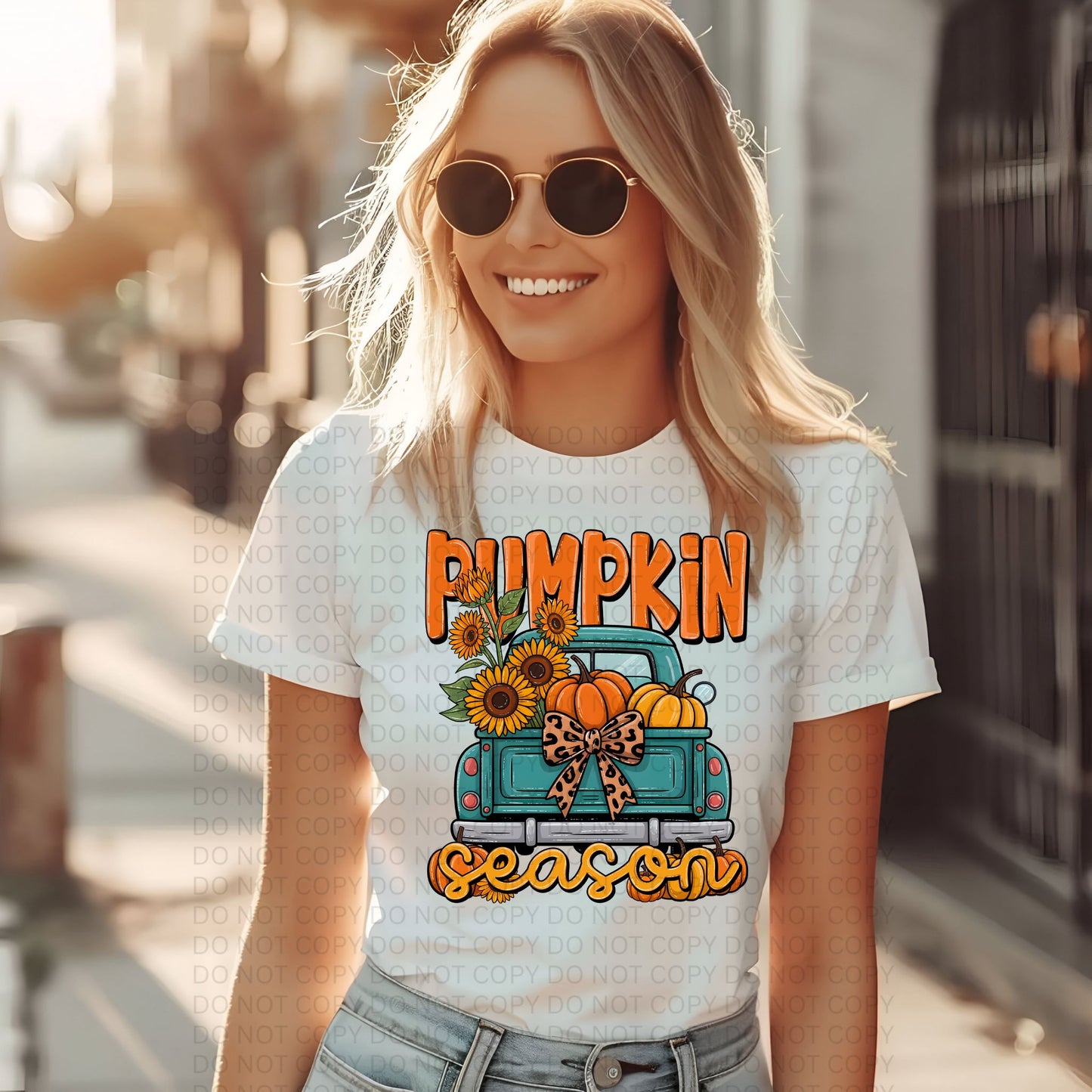 Pumpkin Season on White Bella Canvas T-Shirt