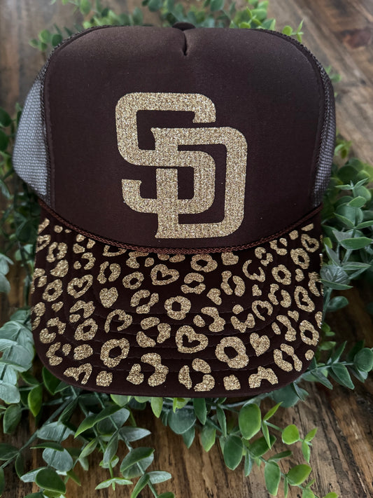 SD Leopard Glitter Padre Hat