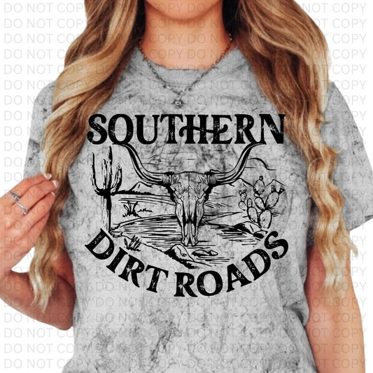 Southern Dirt Roads on Colorblast Smoke T-Shirt