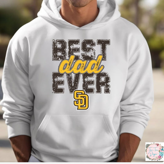 Best Dad Ever San Diego Padres Hoodie