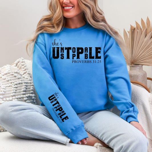 She's Unstoppable Crew Proverbs 31:25