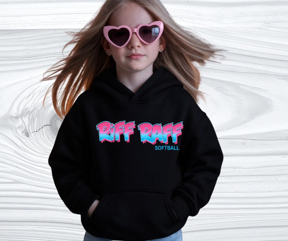 Youth Riff Raff Softball Hoodie Unisex (2) different colors